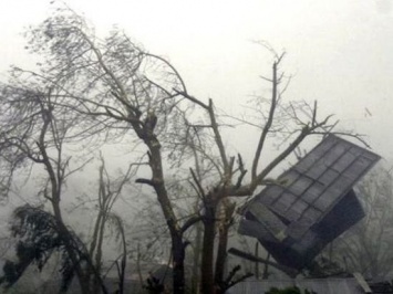 В Крыму ветер сорвал крышу школы и повалил десяток деревьев на провода