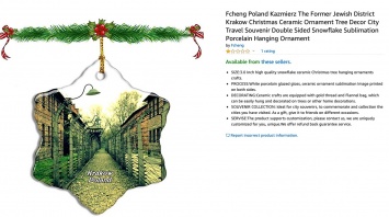 Amazon снял с продажи рождественские игрушки с изображением Освенцима (фото)