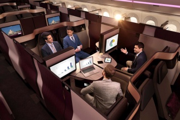 Офис в небе: как Qatar Airways позволяет пассажирам оставаться на связи