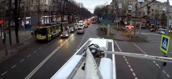 Необычный ракурс: как выглядит Днепр со штанги троллейбуса