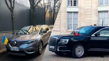 Лимузин Путина и Renault Зеленского. Журналисты засняли авто лидеров Нормандского саммита