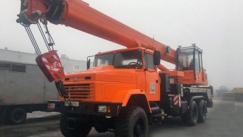 32-тонный автокран КС-55729 на базе КрАЗ- 6322 будет работать в АО "Полтаваоблэнерго"