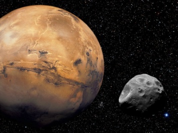 Знаменитый спутник Марса засняли под необычным ракурсом [ВИДЕО]