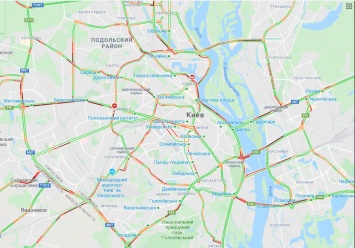 Пробки в Киеве: на мосту Патона ремонт (КАРТА)
