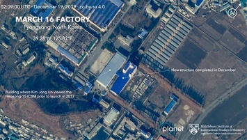 Спутник засек новое строительство на военном заводе в КНДР