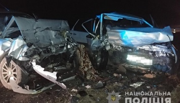 В Запорожской области лоб в лоб столкнулись два авто