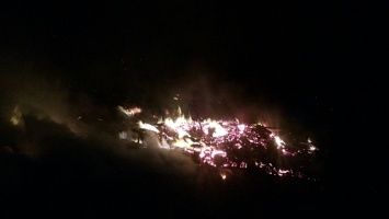 На востоке Крыма произошел крупный пожар (ФОТО, ВИДЕО)