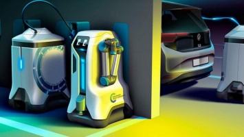 Volkswagen представил робота для зарядки электромобилей (ФОТО)