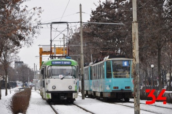 В Днепре 27 декабря трамваи №1 вечером пойдут в объезд