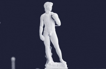 Ученые напечатали на 3D принтере крошечного "Давида" Микеланджело (фото)