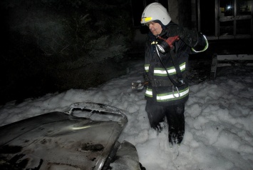 Николаевские полицейские ищут поджигателя автомобиля "Skoda"