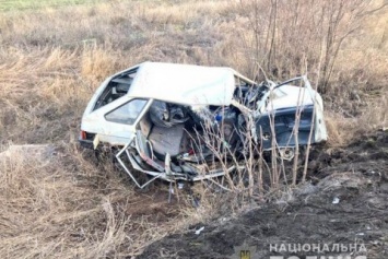 В Запорожской области пьяный водитель "девятки" влетел в грузовик, двое погибших