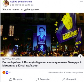 "Ж@ды и поляки, пи@дуйте далеко". Дочь Фарион ответила послам Израиля и Польши по поводу чествования Украиной националистов