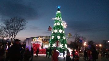 В парке "Веселка" два дня будут весело прощаться с новогодней елкой