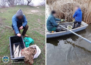 С начала года на Николаевщине сняли два километра незаконных рыболовных сетей