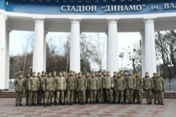 Стадион «Динамо» посетил Президентский полк
