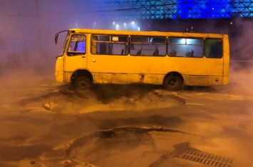 В Киеве затопило кипятком Ocean Plaza