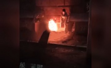 В центре Днепра на глазах у прохожих заживо сгорел мужчина