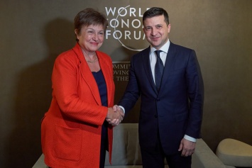 Зеленский встретился с главой МВФ в Давосе: о чем говорили