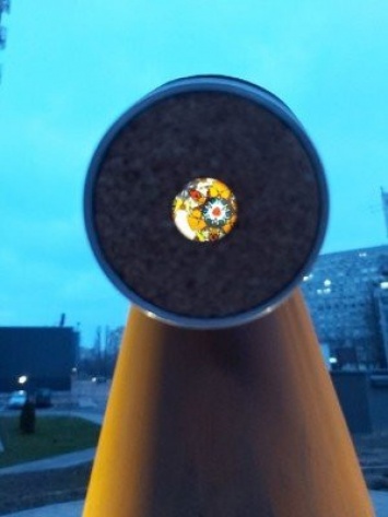 Огромный телескоп: в Киеве на Левобережной появился новый арт-объект, - ФОТО