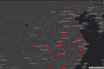 Появилась онлайн-карта распространения коронавируса из Китая