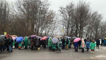 На Виннитчине протестующие перекрыли международную трассу