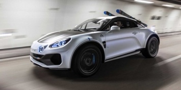 Купе Alpine A110 подготовлено для поездок в горы