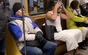 Курьез в киевском метро: первые кадры
