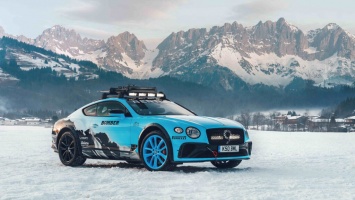2020 Bentley Continental GT Ice Race - снежный гонщик