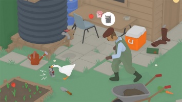 Гусь из Untitled Goose Game появляется на рабочем столе и устраивает хаос