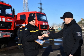 Пожарные Николаевщины получили четыре новых пожарно-спасательных автомобиля (ФОТО, ВИДЕО)