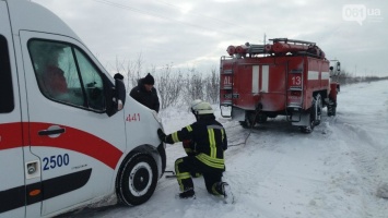 В Запорожской области из-за непогоды ввели ограничение движения для грузовиков и автобусов