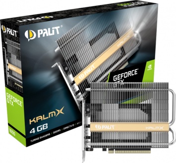 Ускоритель Palit GeForce GTX 1650 KalmX оснащен пассивным охлаждением