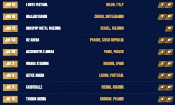 Aerosmith опубликовала расписание тура по Европе. Куда украинцам ехать на концерт рок-группы