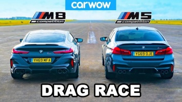 Дрэг-гонка: новая BMW M8 против M5 с тем же мотором (ВИДЕО)
