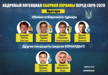 Вратари для сборной Украины. Основная обойма и резервы Шевченко