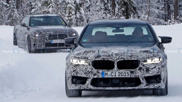 Новый BMW M5 сфотографировали на зимних тестах