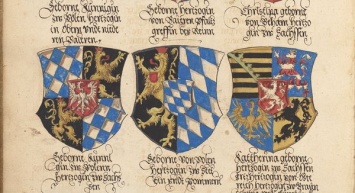 Справочник гербов, изготовленный в мастерской Кранаха Младшего, найден в английской библиотеке