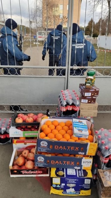 Переселенцы из Донецка привезли продукты в санаторий в Новых Санжарах, где разместили эвакуированных из Уханя, - ФОТО