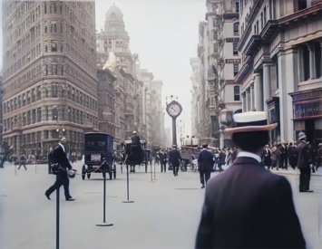 C помощью нейросетей съемка Нью-Йорка 1911 года превращена в цветное видео 4k/60p