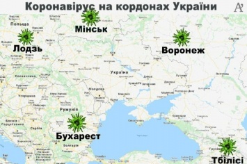 Украина окружена коронавирусом, появилась карта