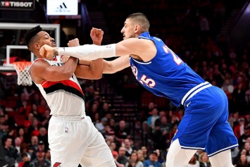 НБА наказала украинца Леня и атакующего защитника «Портленд Трэйл Блэйзерс» за драку