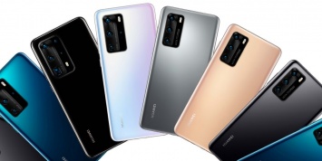 На фото показали все цвета всех моделей Huawei линейки P40