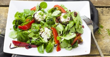 Творожный салат с овощами (рецепт)