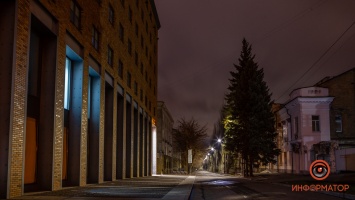 Сонный Днепр: как выглядит улица Винниченко под покровом ночи