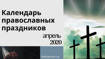 Календарь православных праздников на апрель 2020