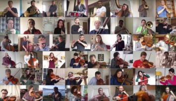 Оркестр Харькова "из дома" записал клип в поддержку людей в самоизоляции