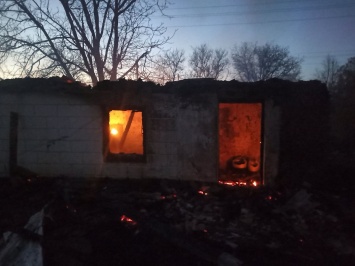 В Васильковском районе загорелся дом многодетной семьи