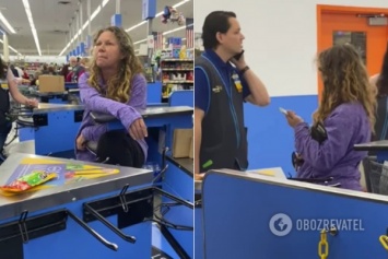В разгар пандемии коронавируса женщина плевала и кашляла на работников супермаркета. Видео