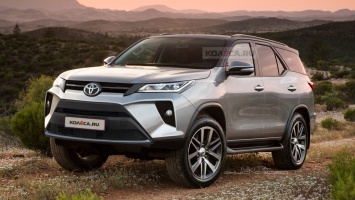 В сети опубликовали первые изображения обновленного Toyota Fortuner